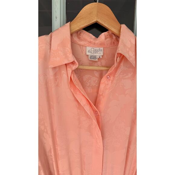 Vintage Silk Buttterfly Motif Dress (10) - Picture 3 of 6